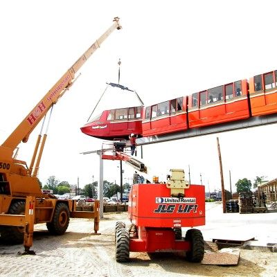 Construction on the Monorail